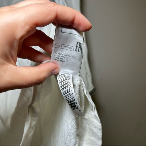 ba&sh Amber Embroidered‎ Empire Waist Top white women’s S boho office minimal - Picture 8 of 9